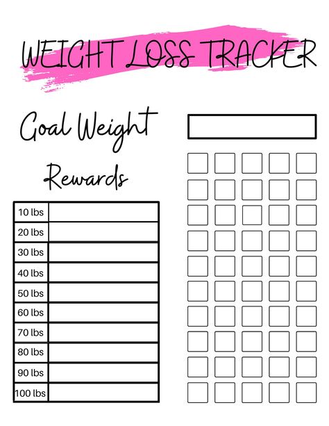 Weight Loss, Weight Loss Chart, Motivational Chart, Rewards Chart, Weight Progress, 100 Lb Weight Loss Tracker, New Year's Resolution Printables Business, Reward Chart Template, Rewards Chart, Selling Printables, Canva Planner, Goal Charts, Weight Tracker, New Year's Resolution, Budget Planer