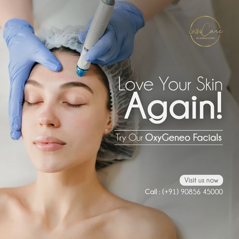 Give your skin the love it deserves! 💕 Treat yourself to our luxurious OxyGeneo Facials and experience a radiant transformation. Don't wait any longer - book your appointment today! Call 📞: 91 9085645000 💆‍♀️✨ #SkinLove #GlowingComplexion #BookNow #skincare #skinhealth #guwahaticity #guwahatilife #guwahaticity #guwahatidiaries #aesthetician Hydra Facial Creative Ads, Oxygeneo Facial, Graphic Ads, Doctor Logo, Beauty Salon Posters, Aesthetic Dermatology, Skin Facts, Iv Drip, Hydra Facial