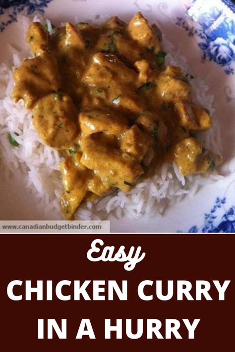 Chicken Curry In A Hurry, Sweet Corn Relish, Chicken Curry Recipe Easy, Canadian Recipes, Turkey Curry, Curry In A Hurry, Curry Recipes Easy, Weekend Lunch, Corn Relish