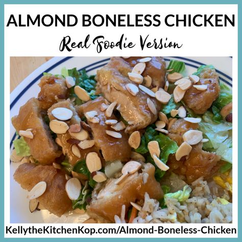 Almond Boneless Chicken Recipe, Boneless Chicken Recipe, Almond Boneless Chicken, Recipes Only, Almond Chicken, Breaded Chicken Breast, Chicken Slices, Asian Restaurants, Chinese Dishes