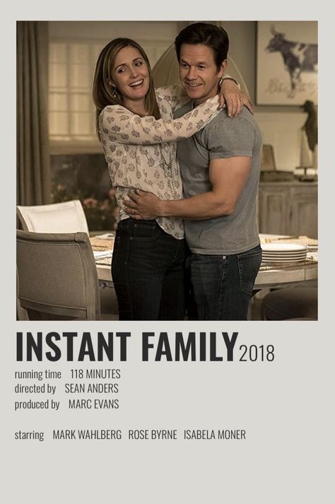 Instant Family Movie, American Horror Story Characters, Hallmark Channel Christmas Movies, Polaroid Movie Poster, Minimalist Polaroid Poster, Horror Funny, Instant Family, Stranger Things Costume, New Movie Posters