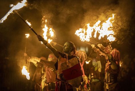 In Pictures: Beltane fire festival returns to Edinburgh - BBC News Celtic Folklore, Fire Festival, Street Image, Celtic Traditions, Celtic Culture, Beltane, Image Caption, Media Images, British Isles