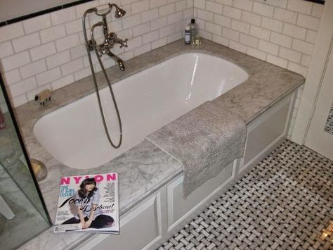 vignette design: Undermount Bathtubs Undermount Bathtub, Undermount Tub, Garden Bathtub, Ceramic Bathroom Sink, Vignette Design, Bathroom Makeovers, Shower Units, Garden Tub, Tiny Bathroom