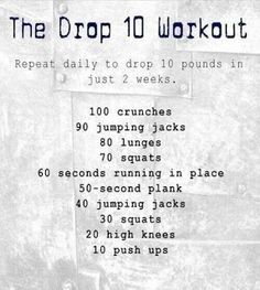 Drop 10 Workout, Workout Morning, Workout Meal Plan, Fat Loss Diet, Belly Fat Workout, Fat To Fit, Losing 10 Pounds, Morning Workout, A Workout