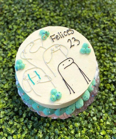 Flork Cake, Meme Cake, Cake Meme, 22nd Birthday Cakes, 18th Cake, Pastel Cakes, Funny Birthday Cakes, Mini Cakes Birthday, Creative Birthday Cakes