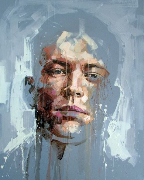 Jimmy Law Jimmy Law, Abstract Portrait Painting, Contemporary Portrait, A Level Art, Abstract Portrait, Human Art, Portrait Artist, Male Art, Face Art