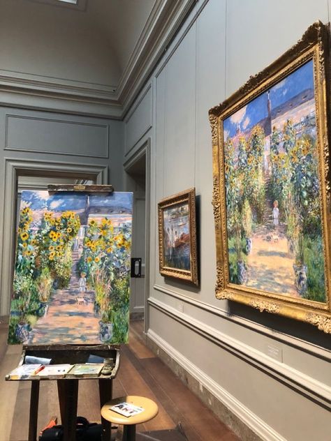 Paris Art Gallery, Aesthetic Art Museum, Monet Artwork, Van Gogh Aesthetic, Painting Portraits, Expressing Love, Painting Aesthetic, Arte Van Gogh, Artist Aesthetic