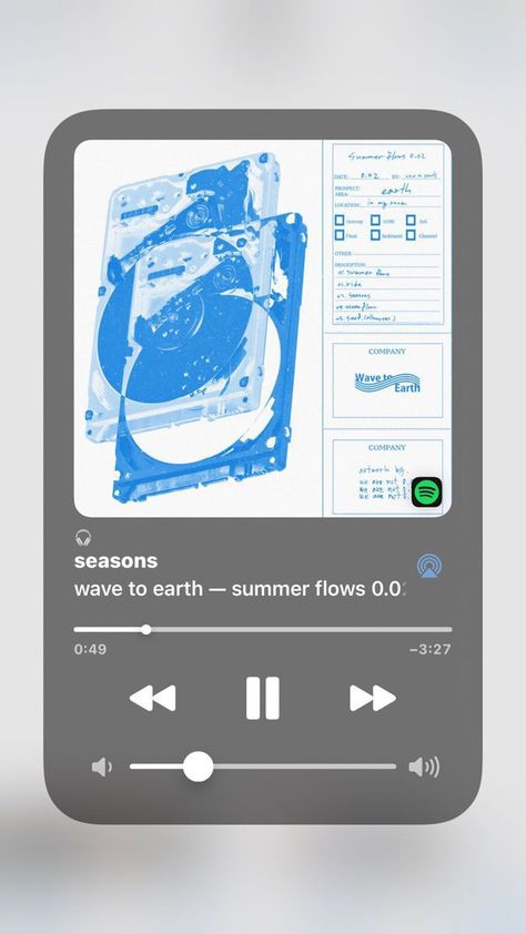 Dengar Musik, Seasons Wave To Earth, Ios Music, Seasons Song, Earth Seasons, Song Recs, Wave To Earth, Cute Home Screen Wallpaper, Iphone Music