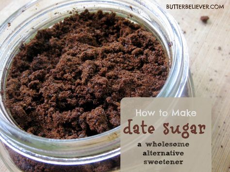 How to make your own date sugar. Easy, wholesome alternative sweetener!