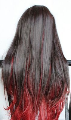 underlights Grey Balayage, Underlights Hair, Hair Color Underneath, Red Highlights, Bright Hair, Auburn Hair, Hair Coloring, Hair Color Dark, Hair Stuff