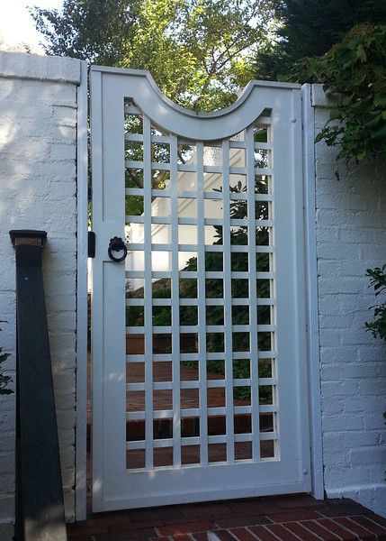 Standard Gates - Walpole Outdoors Lattice Gate, Door Trellis, Walpole Outdoors, Gate Ideas, Fence Gate, Garden Trellis, Garden Gates, Photo Look, Fencing