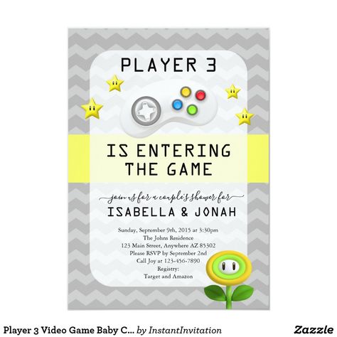 Video Game Baby Shower Theme, Video Game Baby Shower Ideas, Gamer Baby Shower Ideas, Mario Baby Shower Ideas, Boozy Recipes, Virtual Baby Shower Ideas, April Baby, April Baby Shower, Gamer Baby