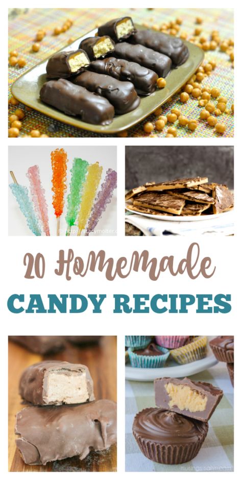 Homemade Tootsie Rolls, Homemade Candy Recipes, Rock Candy Recipe, Homemade Caramels, Almond Candy, Mug Cake Recipes, Desserts Homemade, Yummy Candy, Peanut Butter Brands