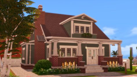 Sims 4 Craftsman, 2000 Followers, Sims Builds, Cc Furniture, Sims 4 House Building, Sims 4 House Design, Sims House Design, Entry Hallway, Sims 4 Build