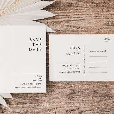 $1.95 | Modern Minimalist Save The Date Postcard #simplistic white black calligraphy font, minimal abstract bohemian chic script, formal contemporary typography ss012, elegant save the date card, boho wedding announcement, minimalist wedding postcard, simple save date postcard, luxury save the date, modern wedding save date, unique wedding date Classy Boho Wedding, Save The Date Modern, Elegant Save The Date, Minimalist Save The Date, Contemporary Typography, Wedding Postcard, Save The Date Postcard, Modern Minimalist Wedding, Rsvp Postcard