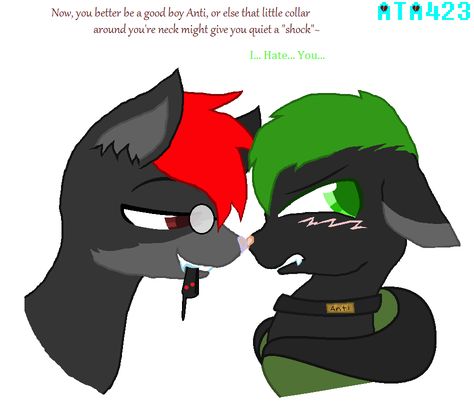 Darkiplier And Antisepticeye, Shock Collar, Sander Sides, Wolf Tattoos, Pewdiepie, Markiplier, Youtubers, Collar, Tattoos