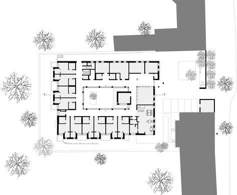 Gallery of New Building of a Hospice in Witten / Krampe-Schmidt Architekten BDA - 22 Hospice Architecture, Community Centre, Brick Masonry, New Building, Inner City, Architecture Plan, Urban Planning, Schmidt, New Construction