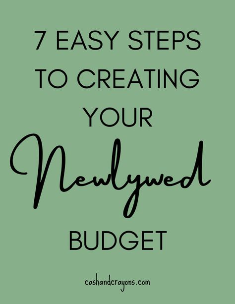 Creating a budget as newlyweds can be tricky! Make the whole process easier by following these tried-and-true 7 easy steps to creating your newlywed monthly budget! Newlywed Budget, Creating A Budget, Financially Free, From Miss To Mrs, Create A Budget, Monthly Budget, Easy Steps, Easy Step, The Whole