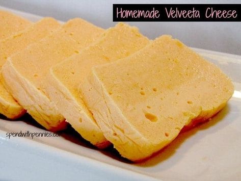 Copycat Velveeta Cheese recipe!! Velveeta is expensive at the store! Save some money and make your own homemade Velveeta at home! I'm never buying storebought again! #copycat #copycatvelveeta #homemadevelveeta #velveeta #cheese Recipes With Velveeta Cheese, Homemade Velveeta, Velveeta Recipes, Cheese Recipes Homemade, Making Cheese, Beer Cheese Soups, Spend With Pennies, Velveeta Cheese, Homemade Cheese