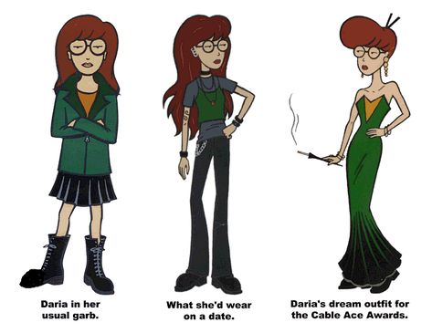 Daria Morgendorffer (Fan Art) Daria Inspired Outfits, Daria Outfit Aesthetic, Daria Wallpaper Iphone, Daria Fanart, Daria Iphone Wallpaper, Daria Aesthetic, Daria Show, Daria Background Characters, Daria End Credits Art