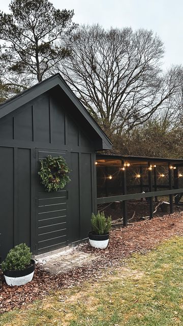 Shed Remodel Exterior, Barndo Chicken Coop, Industrial Chicken Coop, Big Rabbit Cage Outdoor, Stylish Chicken Coop, Chicken Coop And Goat House Combo, Moody Chicken Coop, Metal Siding Chicken Coop, Covered Chicken Coop