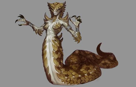 I'm not going to use the L-word. Naga Drawing, Person Reference, Snake Girl, Snake Art, The Elder Scrolls, Alien Concept Art, Fantasy Creatures Art, Fantasy Monster, Mythological Creatures