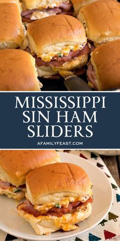 Sandwich Alternatives, Sin Dip, Mississippi Sin Dip, Ham Sliders, Slider Sandwiches, Subway Sandwich, Chopped Ham, Slider Recipes, Football Food