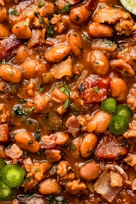 Charro Beans Mexican, Mexican Charro Beans, Pinto Bean Recipe, Mexican Beans Recipe, Beans Mexican, Mexican Pinto Beans, Charro Beans, Pinto Bean Recipes, Brazilian Samba