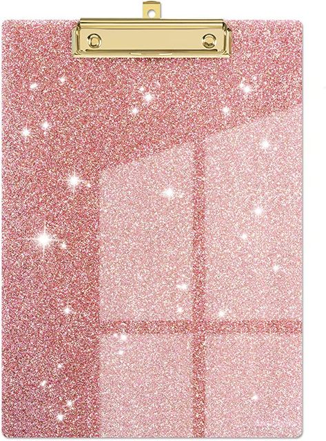 Clear Clipboard, Pink Clipboard, Rose Gold Desk, Cute Confetti, Acrylic Clipboard, Clipboard Storage, Strawberry Soda, Gold Desk, Clip Board