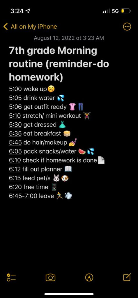 Grwm Routine List, 5 Am Morning Routine Workout, 30 Minute Morning Routine, 5am To 7am Morning Routine, 5:45 Morning Routine, Morning Routine 5 Am To 7 Am, 5th Grade Morning Routine, Afternoon Study Schedule, 7th Grade Morning Routine