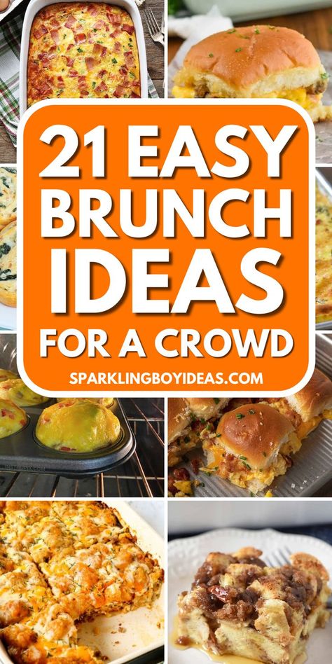 Brunch ideas for a crowd just got more exciting! Explore our collection of easy brunch recipes for a group, perfect for any gathering. From savory breakfast casseroles, slider recipes, and sheet pan recipes to a variety of other breakfast buffet ideas that please every palate. Whether it's a festive brunch menu for many guests or healthy brunch ideas for a large family, our crowd-pleasing brunch recipes and family brunch recipes are sure to be a hit at your next big brunch buffet or potluck. Recipes For A Group, Best Brunch Ideas, Healthy Brunch Ideas, Breakfast Buffet Ideas, Family Brunch Recipes, Easy Brunch Ideas, Easy Brunch Menu, Brunch Ideas For A Crowd, Breakfast Brunch Party