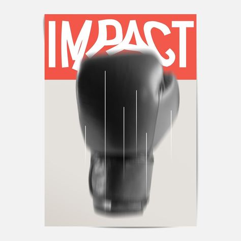 Blank Poster on Instagram: “word: Impact⁠ by: @flomeissner / Florian Meissner⁠ .⁠ .⁠ .⁠ #poster #design #impact #boxing #glove #minimal #blur #lines #typography #type…” Boxing Typography, Blank Poster, Boxing Glove, Blur, Boxing, Poster Design, Typography, On Instagram, Instagram