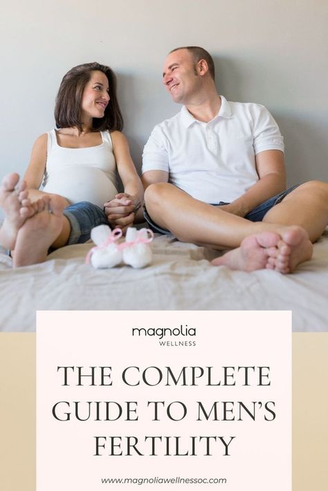 There are several things a couple can do to increase their chances of getting pregnant, and unfortunately—most of the fertility information that’s out there is focused solely on women. Never fear, We have you covered! Keep reading to find out everything you need to know about The Complete Guide to Men’s Fertility | Magnolia Wellness OC Preconception Planning, Fertility Smoothie, Sperm Health, Fertility Health, Chances Of Getting Pregnant, Fertility Diet, Natural Fertility, Get Pregnant Fast, Male Fertility