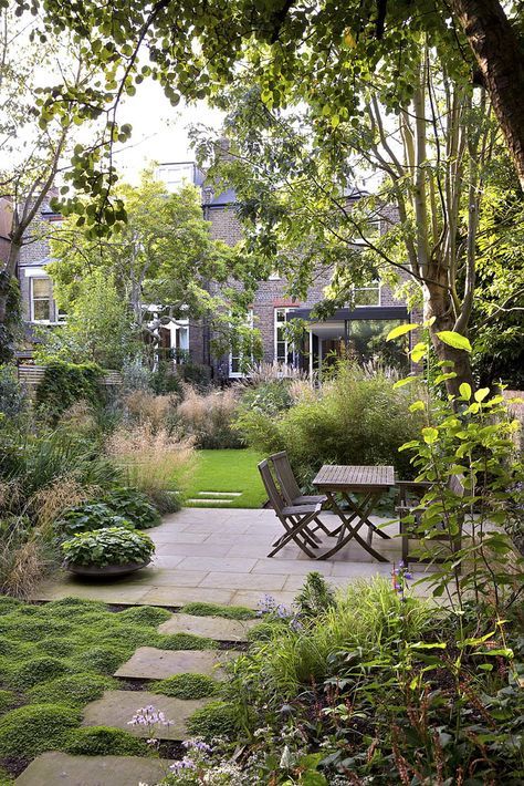 Narrow Garden, Garden Design Layout, Modern Garden Design, Grasses Garden, Have Inspiration, City Garden, Small Garden Design, Garden Layout, Garden Cottage