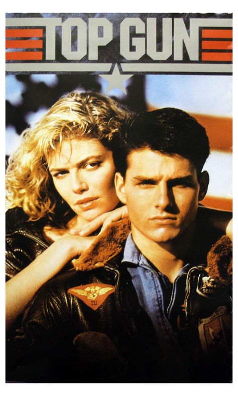 Top Gun Kelly Mcgillis, Tom Cruise, The Movie, Movie Poster, Flag, Actors