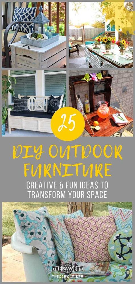 Lakehouse Deck, Homemade Outdoor Furniture, Pallets Outdoor, Diy Outdoor Furniture Ideas, Build Outdoor Furniture, Recycling Projects, Outdoor Furniture Ideas, Inspiration Illustration, Diy Outdoor Furniture Plans