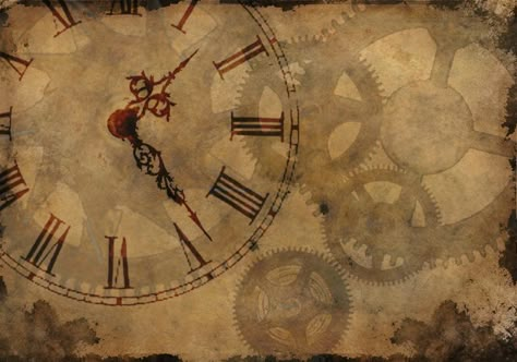 Punk Background, Steampunk Wallpaper, Steampunk Background, Sci Fi Wallpaper, Vintage Paper Printable, Clock Tattoo Design, Steampunk Aesthetic, Old Paper Background, Steampunk Clock