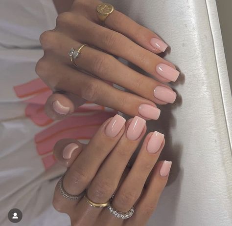 Basic Nail Ideas, Basic Nail, Tapered Square Nails, Basic Nails, Casual Nails, Work Nails, Neutral Nails, Fire Nails, Classy Nails