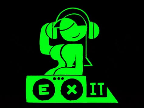 DJ EX IT - Minus8 | Minus8 | Know Your Meme Dj Character Design, Spongebob Games, Pizza Art, Tv Head, Random Gif, Sonic Funny, Discord Pfp, Video X, Comic Art Girls