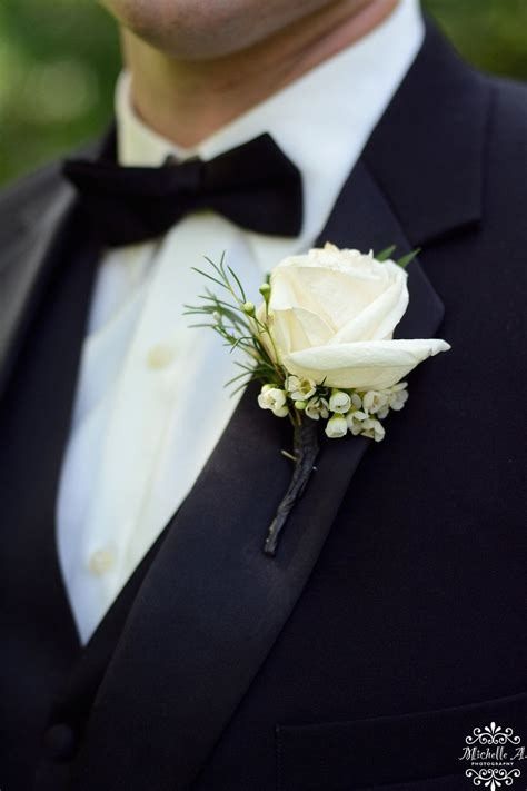 boutonniere for groom and groomsmen at DuckDuckGo Prom Boutineer Ideas Guys, White Boutonniere Prom, Wedding Boutonniere White, Boutonniere White Rose, Winter Wedding Boutonniere, Boutonnière Ideas, Boutineer Wedding, Boutonniere White, Prom Boutonniere