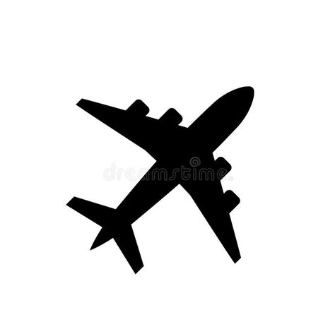 Airplane Sillouhette, Airplane Tattoo Design, Plane Tattoo Design, Plane Outline, Background Airplane, Airplane Outline, Plane Vector, Plane Silhouette, Facebook Featured Photos