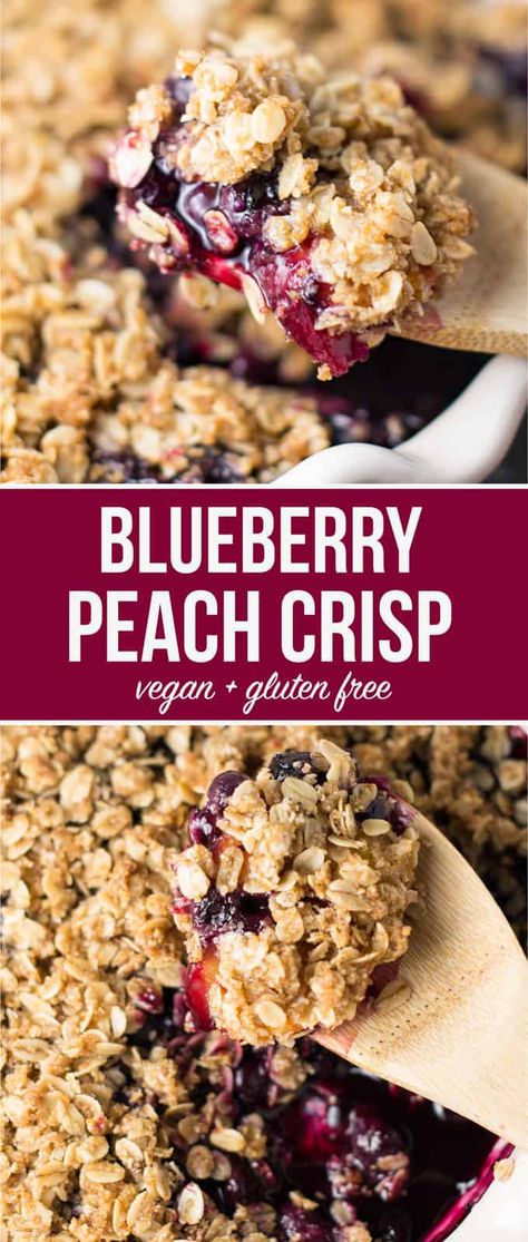 Vegan Crisp, Berry Crisp Recipe, Healthy Vegan Dessert, Peach Crisp Recipe, Weight Watcher Desserts, Smores Dessert, Berry Crisp, Blueberry Crisp, Coconut Dessert