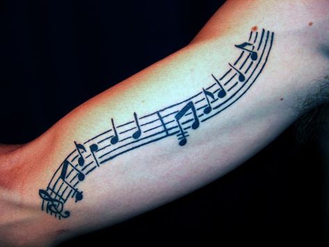 Staff Tattoo, Music Staff Tattoo, Music Tattoo Ideas, Sheet Music Tattoo, Clef Tattoo, Music Tattoo Sleeves, Music Note Tattoo, Music Tattoo Designs, Note Tattoo