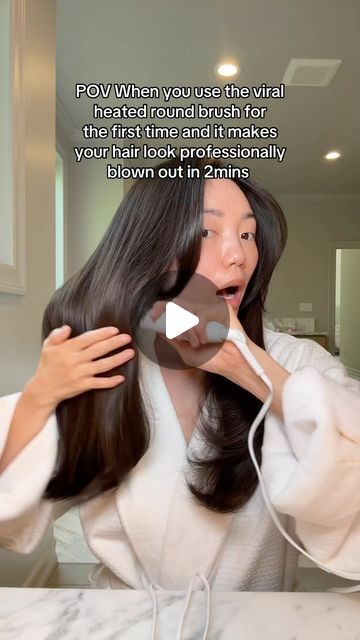 Amy Chang on Instagram: "PRODUCT REVIEW
You know that I’m a devotee to my heatless curler, but I wanted to give this viral heated round brush a go. This is the Mane It’s Giving Body Large Hot Thermal Round Brush. I recently got hooked on their Mane Ready or Knot hair brush $25. Full review below of the heated round brush below.  
Heated Brush Review: Mane It’s Giving Body Large Hot Thermal Round Brush $98, available on @sephora . 

How to use it: Unlike blow dry round brushes that have been popular in the past, these heated round brushes are meant to be used on dry hair smoothing and curling at the same time for a blown out look in minutes.

Key Things To Know: This brush has a ceramic coating on it that allows for even heat distribution (making sure the hair heats evenly helps avoid damag Heated Round Brush, Heated Brush, Heatless Curler, Heatless Curlers, Hair Smoothing, Curling Brush, Knot Hair, Round Brush, Ceramic Coating