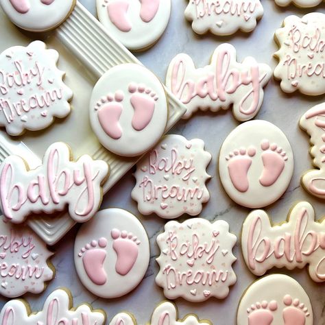 🎀 Sweet baby girl on the way! 🎀 I had so much fun creating these adorable baby shower cookies to celebrate a little bundle of joy! 💕 Thank you, Susan, for letting me be part of this special day! #BabyShowerCookies #BabyGirlCookies #AllGoodThingsCookies #SweetCelebrations Baby Shower Girl Cookies, Baby Girl Cookies Decorated, Baby Girl Sugar Cookies, Baby Shower Cookies For Girl, Oh Baby Cookies Decorated, Baby Shower Cookies Neutral, Pink Onesie Cookies, Pink Bow Baby Shower Cookies, Gs Cookies