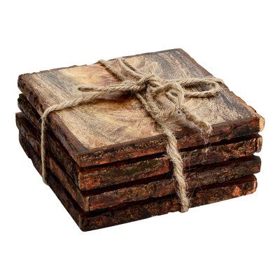 Millwood Pines Log Cut Square Coaster Farmhouse Coasters, Coaster Projects, Barn Wood Projects, Small Woodworking Projects, Wood Shop Projects, Easy Wood Projects, Cool Woodworking Projects, Wooden Projects, Small Wood Projects