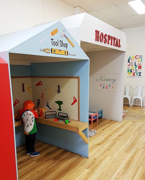 Ludoteca Infantil Ideas, Kids Cafe Ideas, Play Cafe Ideas, Kids Cafe Interior, Play Cafe Business, Kids Play Cafe, Kids Play Area Indoor, Kids Village, Kids Play Centre