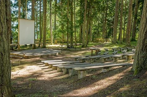 Amphitheater Architecture, Outdoor Learning Spaces, Theater Architecture, Washington State Parks, Linear Park, Camping Park, Outdoor Theater, Beautiful Outdoor Spaces, Olympic Peninsula