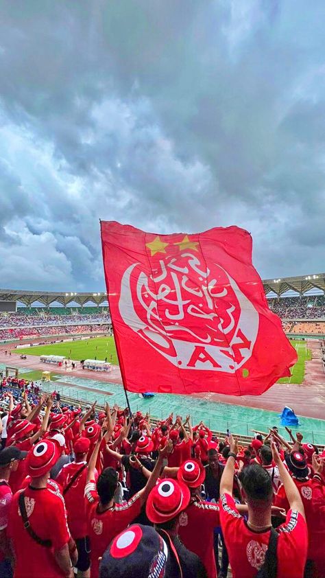 As usual Morocco’s Wydad Club fans raised 3 tifo in the African Champions league Winners 2005 Wac, Ultras Winners 2005, Ultras Winners, Winners 2005, Photo Mannequin, Athletic Club, Best Club, Athletic Clubs, Football Wallpaper