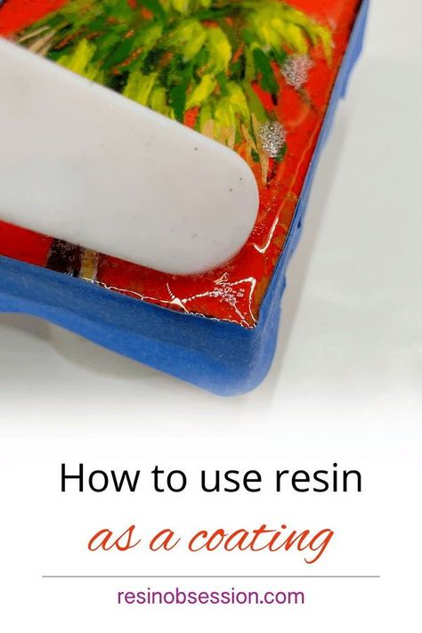 Learn how to use resin as a coating to get a glossy finish. Click pin to learn the techniques and pro tips. . . . #resin #resinobsession How To Use Resin, Resin Crafts Ideas Inspiration, Resin Techniques, Resin Top Coat, Diy Resin Crystals, Resin Craft Ideas, Resin Tips, Resin Crafting, Resin Crystals